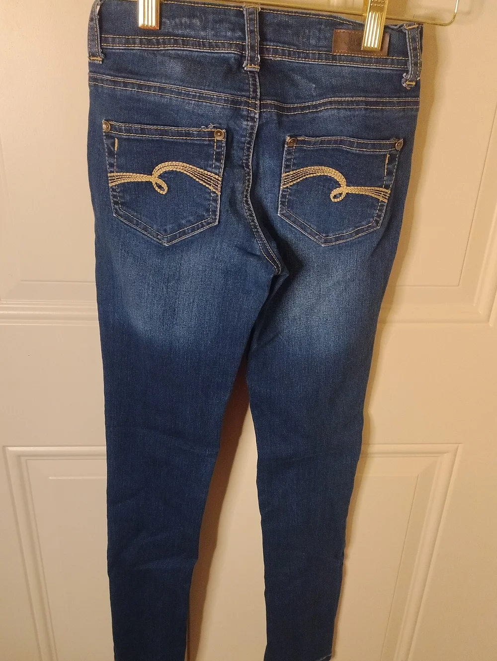 Justice Premium Jeans Dark Blue Skinny Jeggings Size 12S Girls
